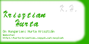 krisztian hurta business card